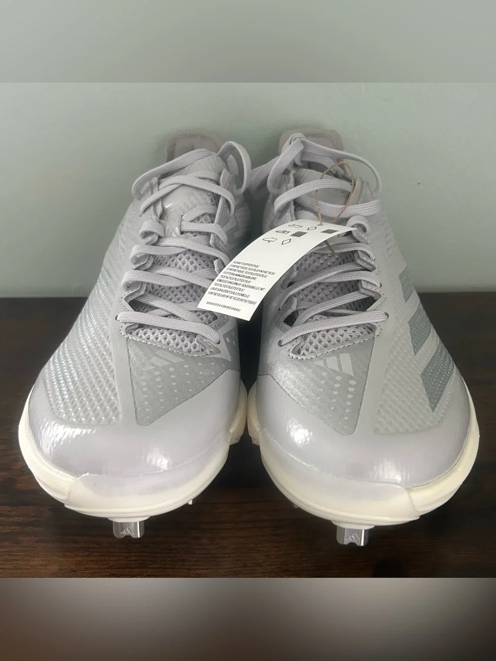 Adidas Adizero Electric 2.0 Men’s Baseball Cleats Gray Size 9 JI1478